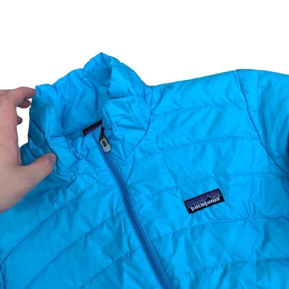2013 Patagonia Down Jacket Sweater Blue Large - Picture 7 of 9